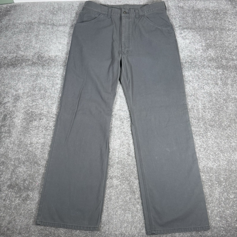 Vintage Gap Worker Jean Men's 36x32 Gray Straight Wide Leg Y2K